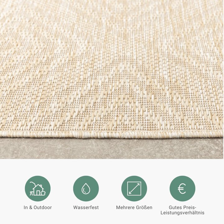 Gartenteppich - Brava Beige - 4