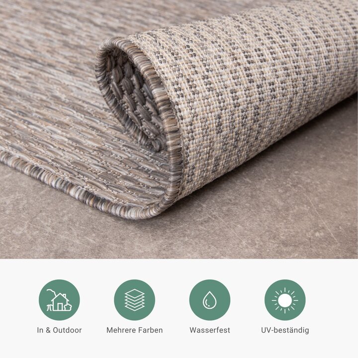 In- & Outdoor Teppich - Costa Taupe - 3