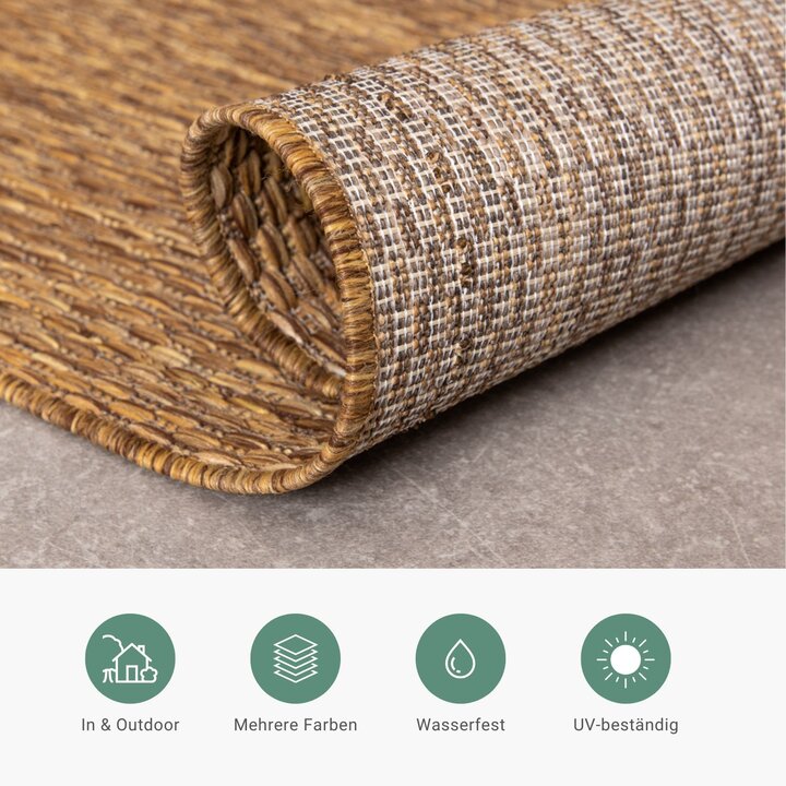 In- & Outdoor Teppich - Costa Cognac Braun - 3