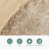 Hochflor Teppich Rund - Glorious Champagner Creme - thumbnail 4