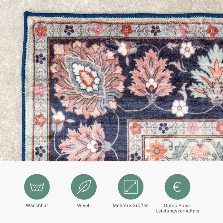 Teppich Vintage - Imagine Oriental Blau - 5