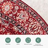 Teppich Vintage Rund - Imagine Medaillon Rot - thumbnail 3