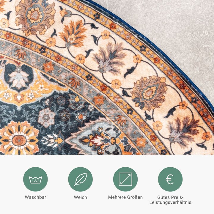 Teppich Vintage Rund - Imagine Oriental Bunt - 3