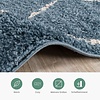 Teppich Hochflor - Grand Lines Blau Creme 
