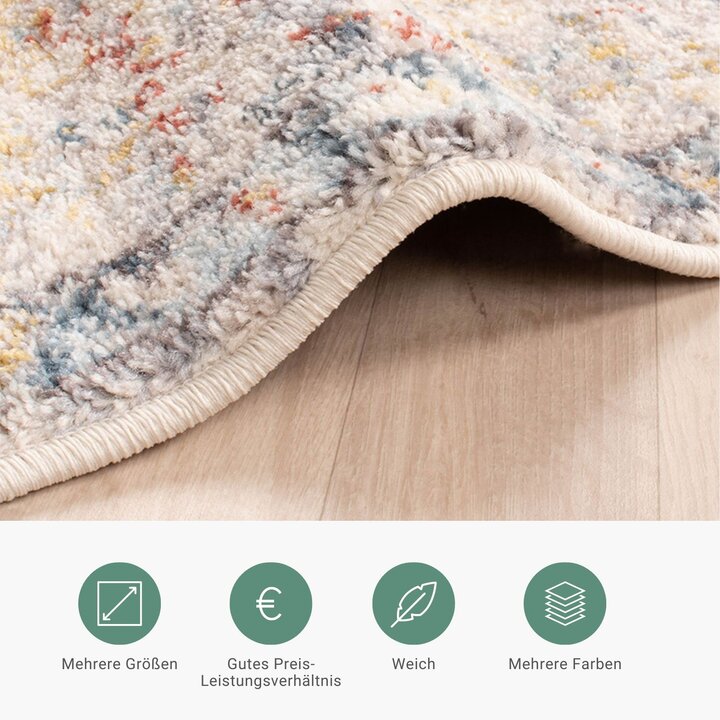 Teppich Vintage - Inspire Creme Blau 217 - 3