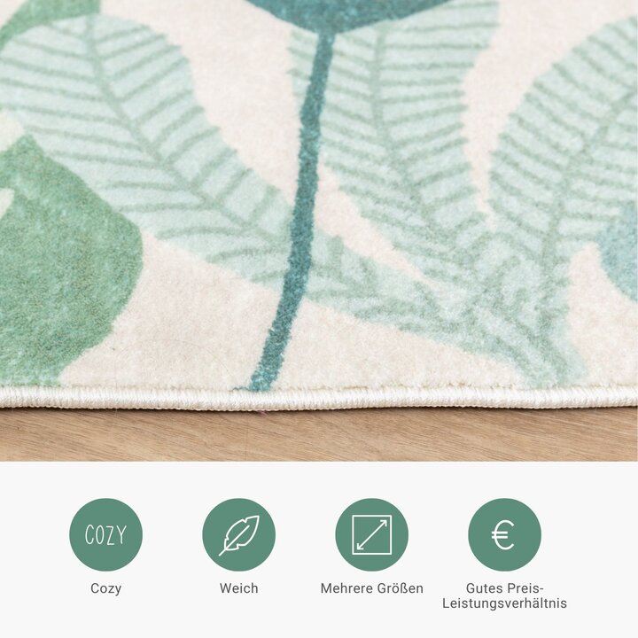 Kinderteppich - Jungle Leopard Bunt - 4
