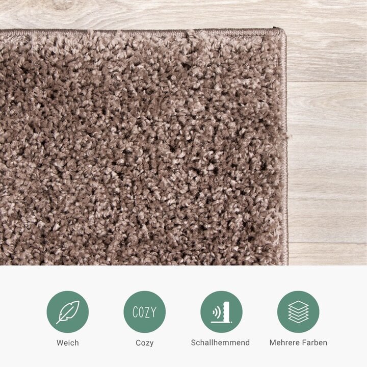 Teppich Hochflor - Lofty Taupe - 4