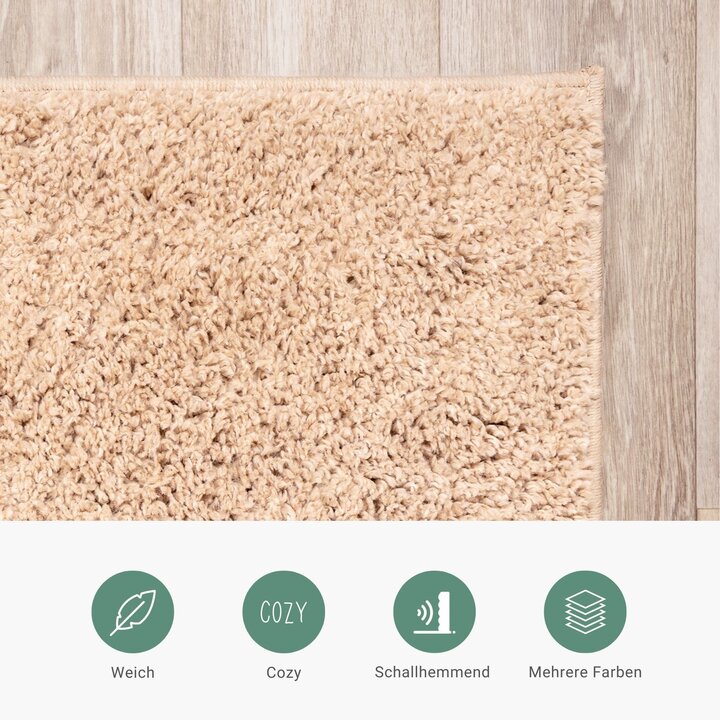 Teppich Hochflor - Lofty Beige - 4