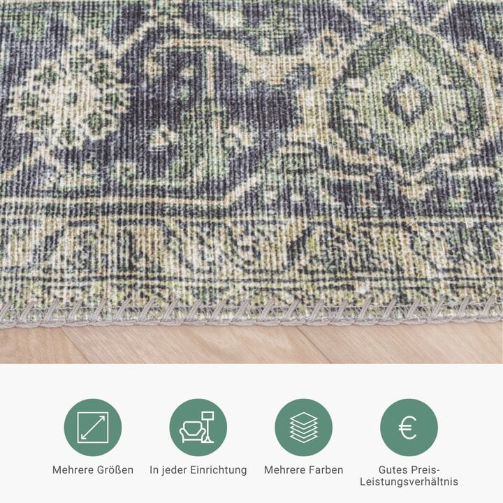 Teppich Vintage - Lugan Grün - 3
