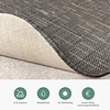 In-& Outdoor Teppich Rund - Malta Melange Schwarz