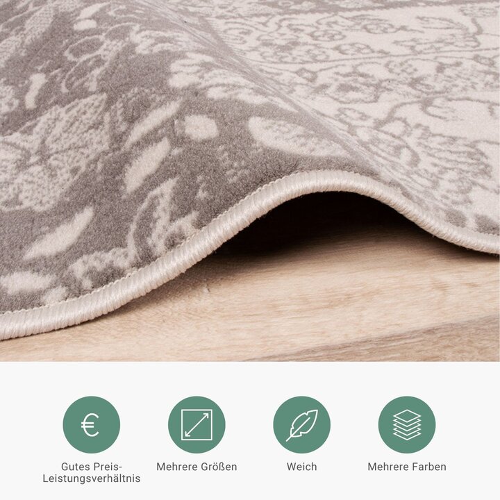 Teppich Patchwork - Miracle Grau Braun - 4