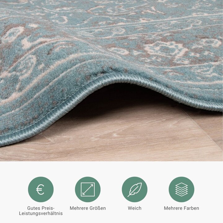 Teppich Vintage - Miracle Oriental Blau - 4