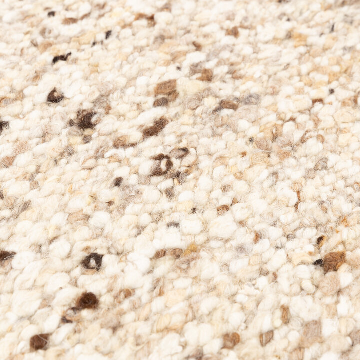 Wollteppich - Nero Beige Meliert - 4