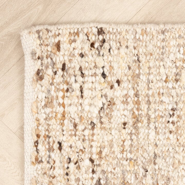 Wollteppich - Nero Beige Meliert - 6