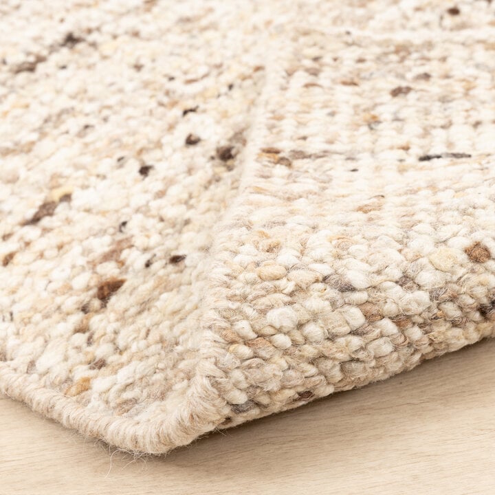 Wollteppich - Nero Beige Meliert - 7