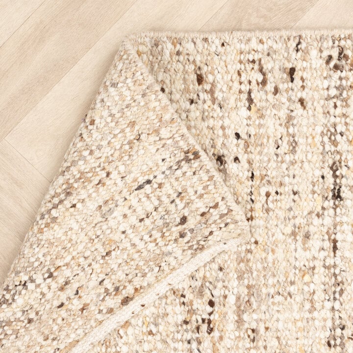 Wollteppich - Nero Beige Meliert - 8