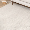Wollteppich - Twist Hellgrau