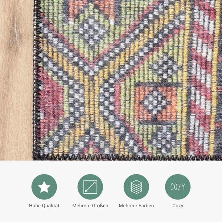 Teppich Patchwork - Moods Bunt No.18 - 4