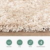 Waschbarer Hochflor Teppich - Tidy Beige
