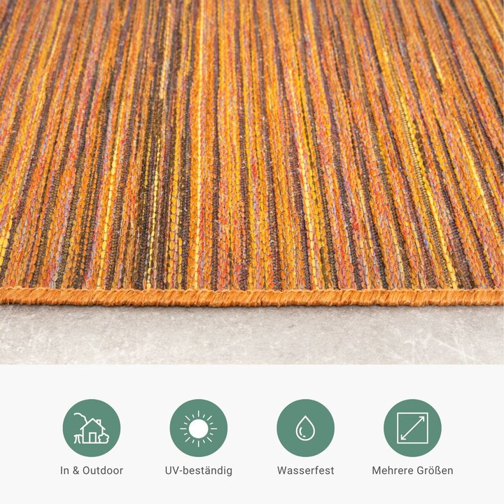 Outdoor Teppich - Torres Orange Meliert - 4