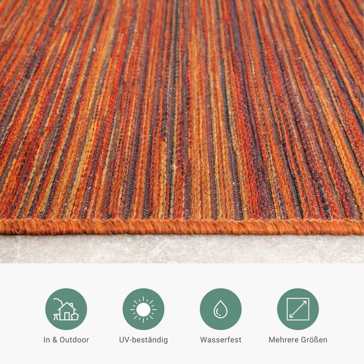 Outdoor Teppich - Torres Rot Meliert - 4