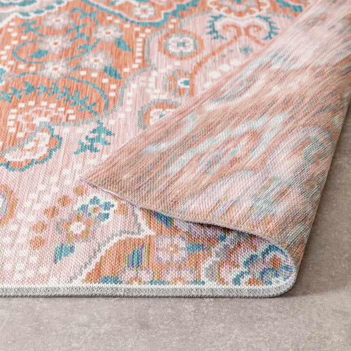 Outdoor Teppich Boho - Vedra Medaillon Rosa - 6