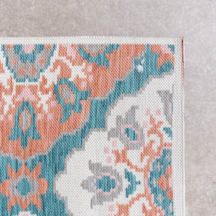 Outdoor Teppich Boho - Vedra Tile Blau - 5