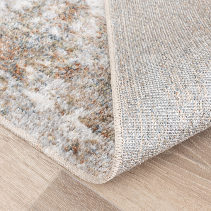 Waschbarer Teppich Abstrakt - Misha Grunge Creme Braun - 6