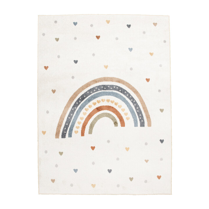 Waschbarer Kinderteppich - Ravi Rainbow Bunt - 1