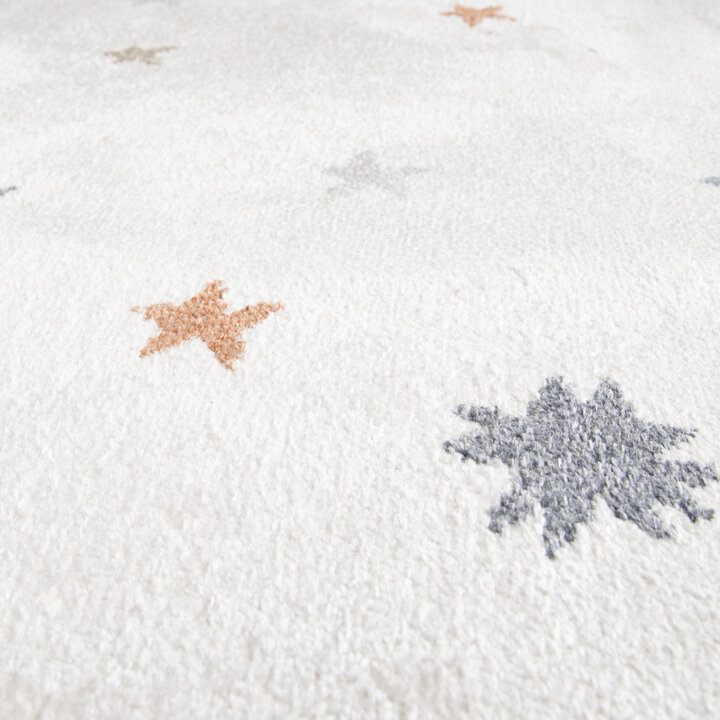 Waschbarer Kinderteppich - Ravi Stars Bunt - 3