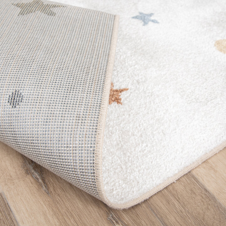 Waschbarer Kinderteppich - Ravi Stars Bunt - 6