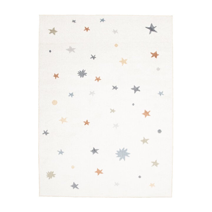 Waschbarer Kinderteppich - Ravi Stars Bunt - 1
