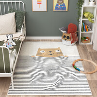 Waschbarer Kinderteppich - Ravi Cat Bunt