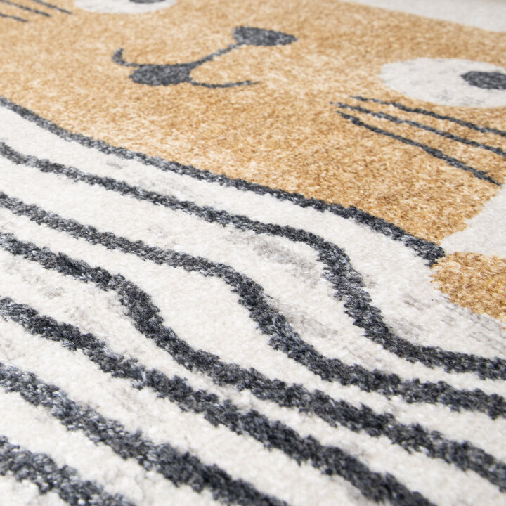 Waschbarer Kinderteppich - Ravi Cat Bunt - 3