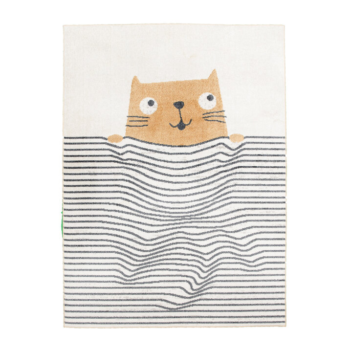 Waschbarer Kinderteppich - Ravi Cat Bunt - 1