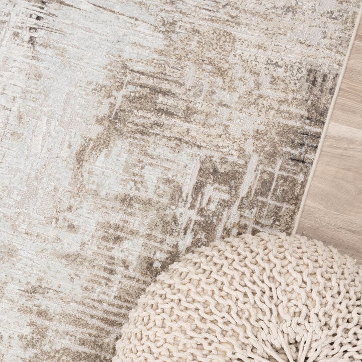 Teppich Modern - Hendrix Grunge Creme Grau - 2