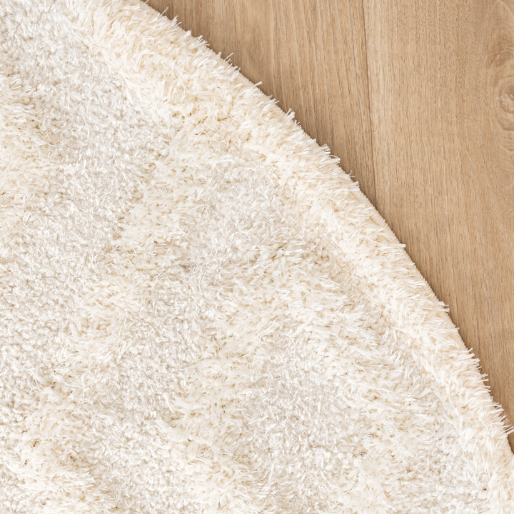 Teppich Skandinavisch Rund - Lova Diamond Creme - 5
