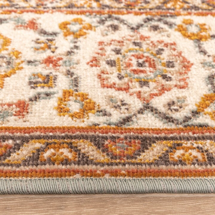 Vintage Teppich - Thirza Medaillon Hellblau Bunt - 4