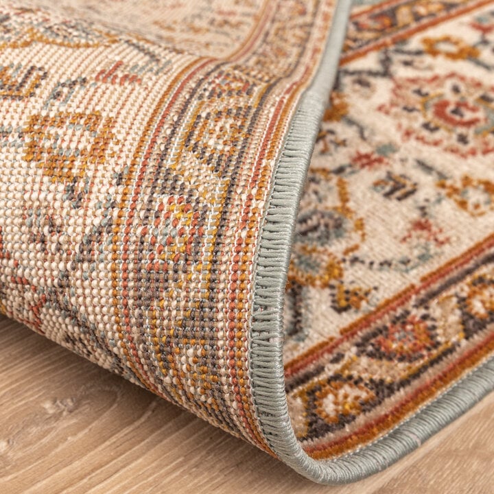 Vintage Teppich - Thirza Medaillon Hellblau Bunt - 6