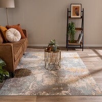 Moderner Teppich - Bush Turkis Creme