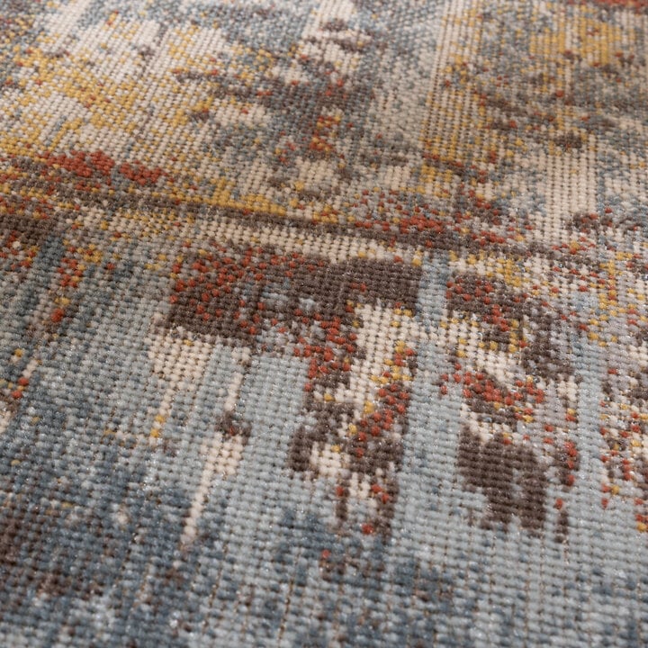 Moderner Teppich - Bush Blau Bunt - 3
