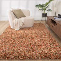 Wollteppich Hochflor - Elin Rot Terracotta