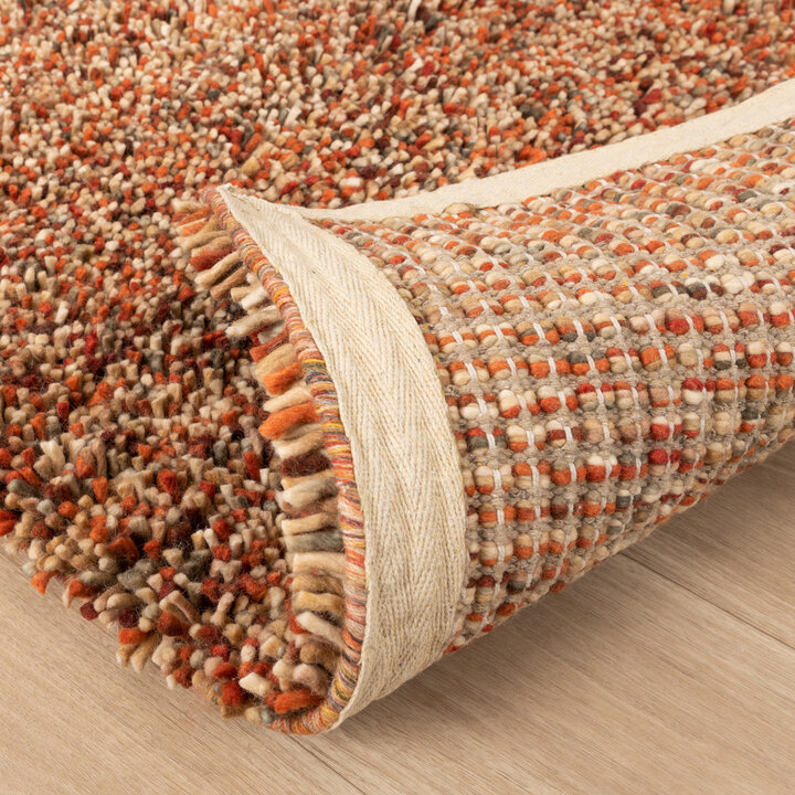 Wollteppich Hochflor - Elin Rot Terracotta - 5