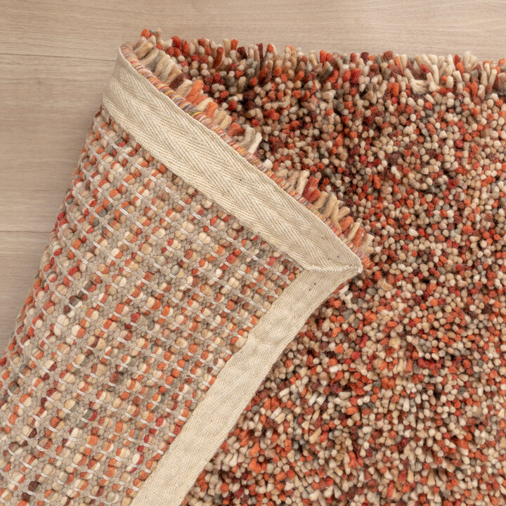 Wollteppich Hochflor - Elin Rot Terracotta - 6