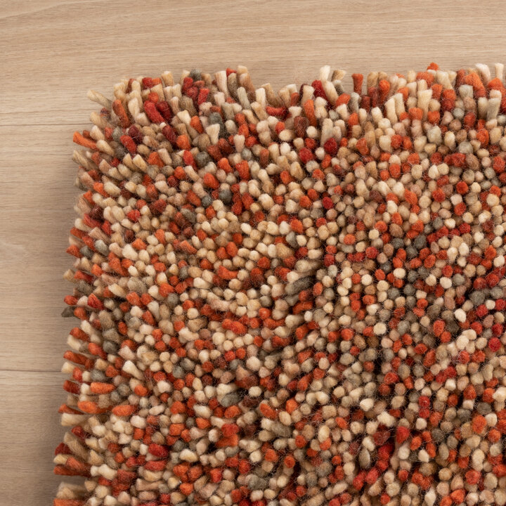 Wollteppich Hochflor - Elin Rot Terracotta - 7
