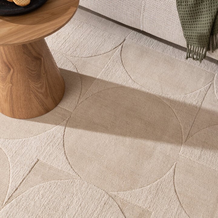 Wollteppich - Giselle Circles Creme - 2