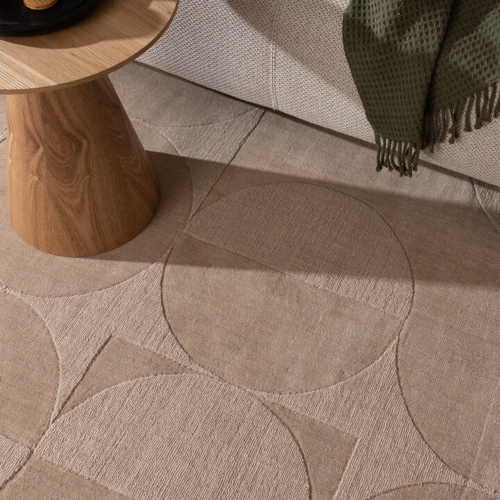 Wollteppich - Giselle Circles Beige - 2