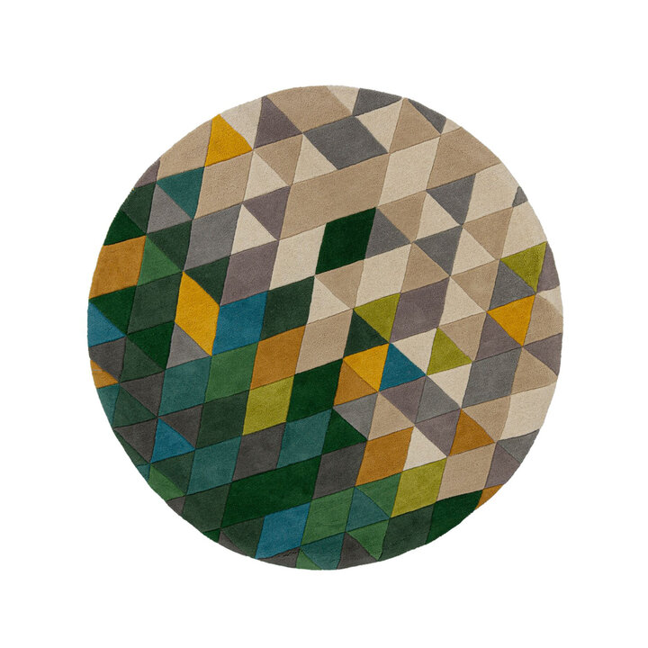 Moderner Teppich Rund - Illo Prism Bunt - 1