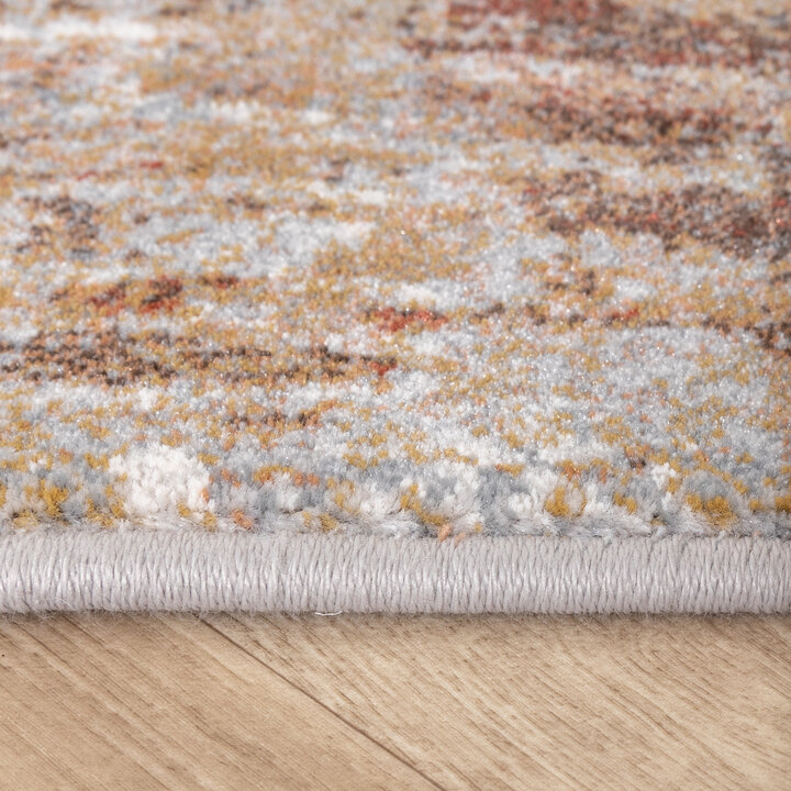 Teppich Abstrakt - Xavier Scratch Taupe Rot - 4