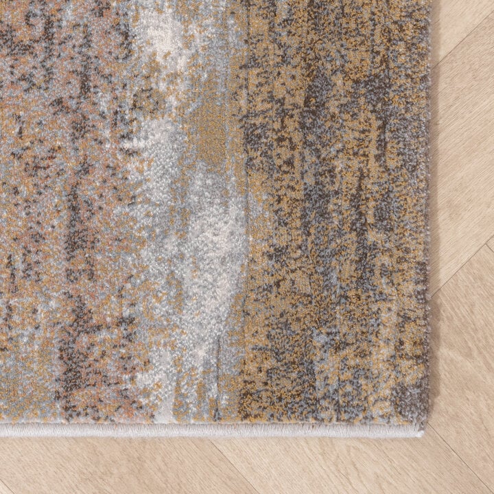 Teppich Abstrakt - Xavier Scratch Taupe Rot - 5